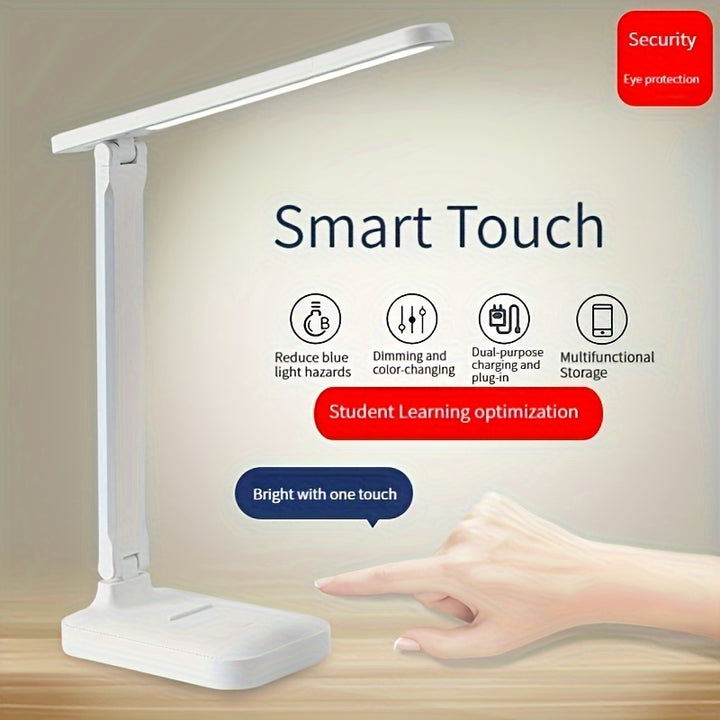 LUMOSHADE | 3-Level Touch Dimmable LED Desk Lamp – USB Powered