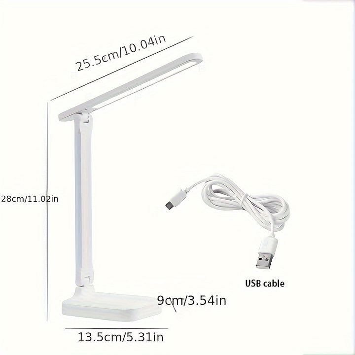 LUMOSHADE | 3-Level Touch Dimmable LED Desk Lamp – USB Powered