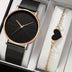 TIMESHIFT | Casual Watch & Jewelry Combo – Digital Quartz Set